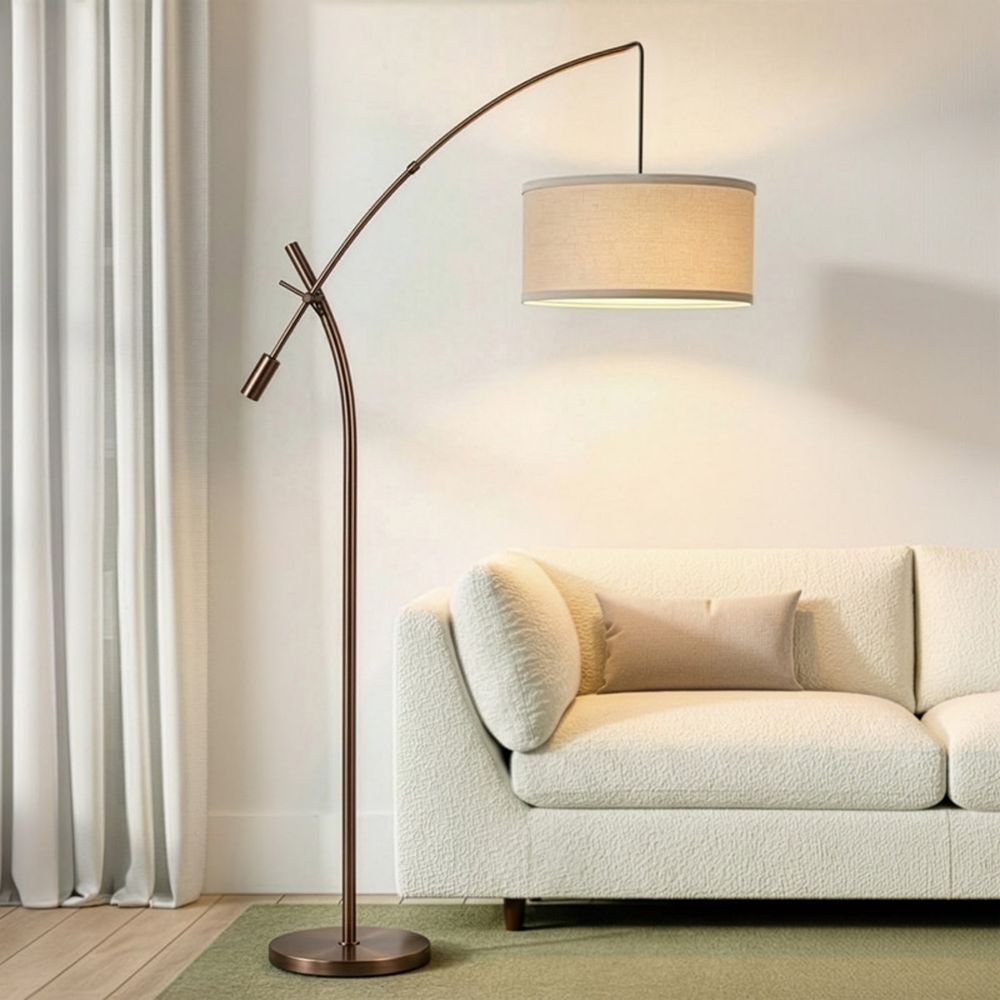 Grayson 84" LED Arc Floor Lamp with Adjustable Arm