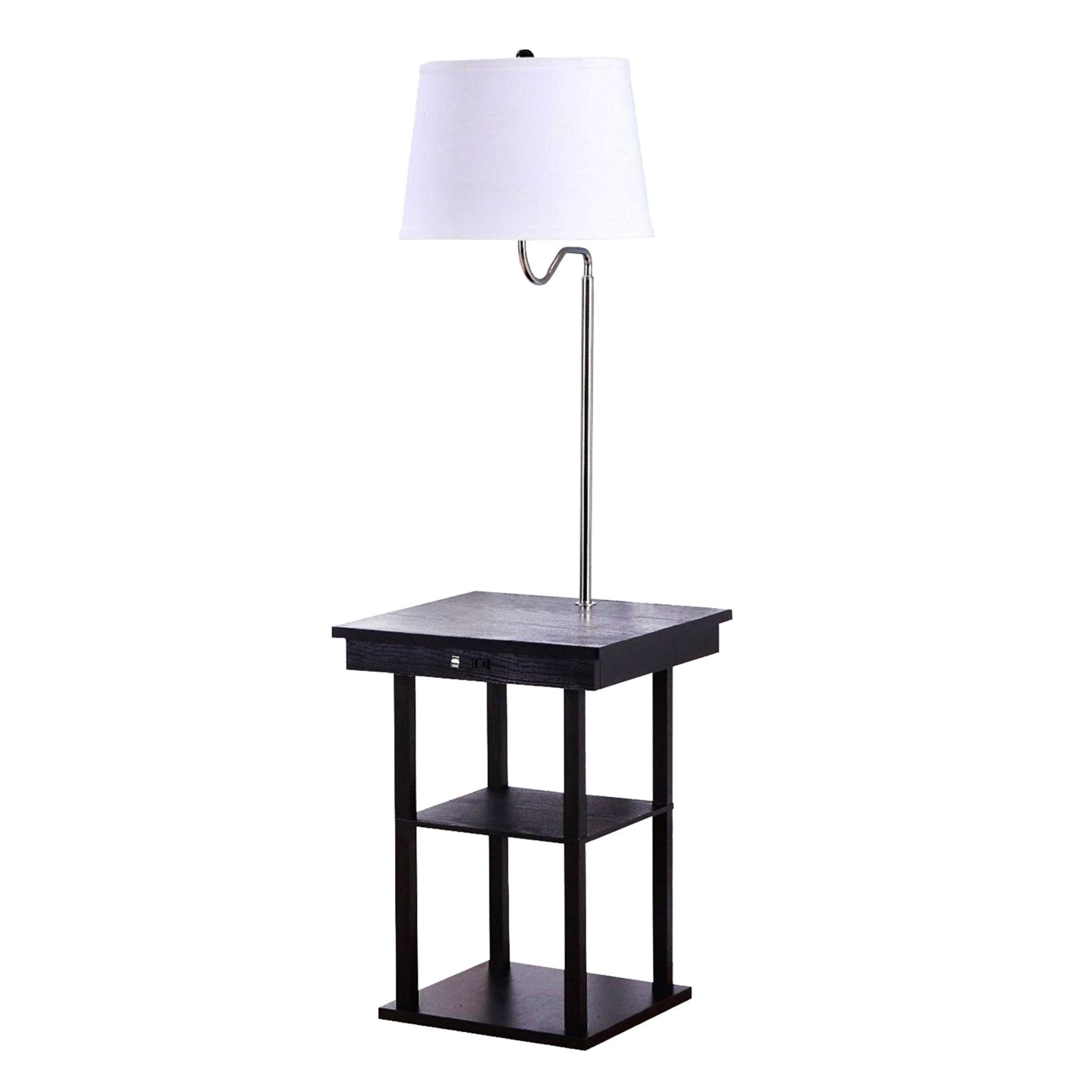 Madison 56" LED Table and Lamp Combo with USB Charging Port and Outlet