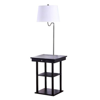 Madison 56" LED Table and Lamp Combo with USB Charging Port and Outlet
