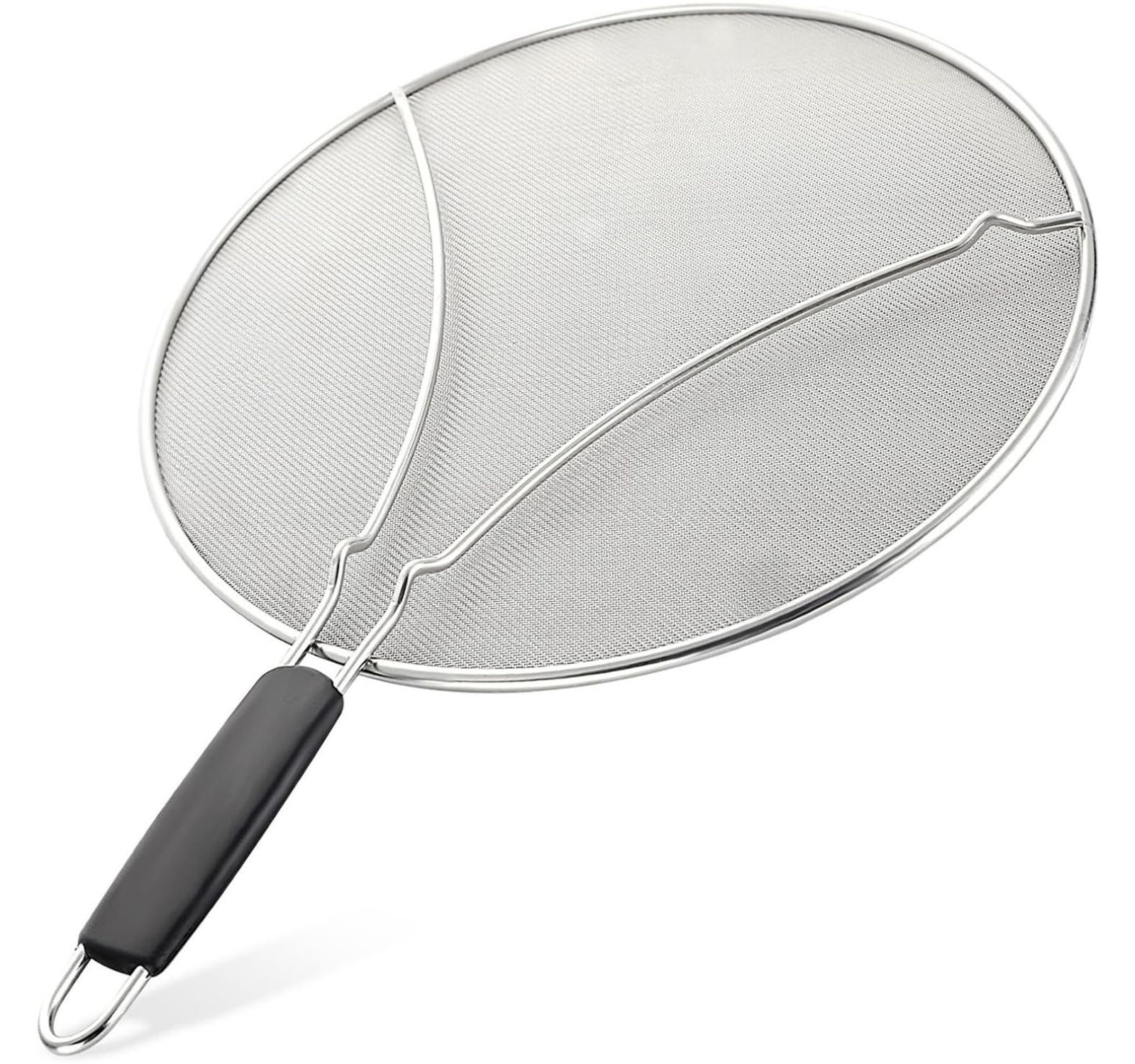 Zulay Kitchen Large Splatter Screen for Frying Pan (13") - Stainless Steel Grease Splatter  Guard for Frying Pan