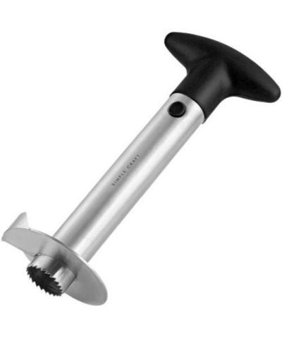 Zulay Kitchen Pineapple Corer and Slicer Tool - Pineapple Cutter With Sharp Built-in Blade & Detachable Handle