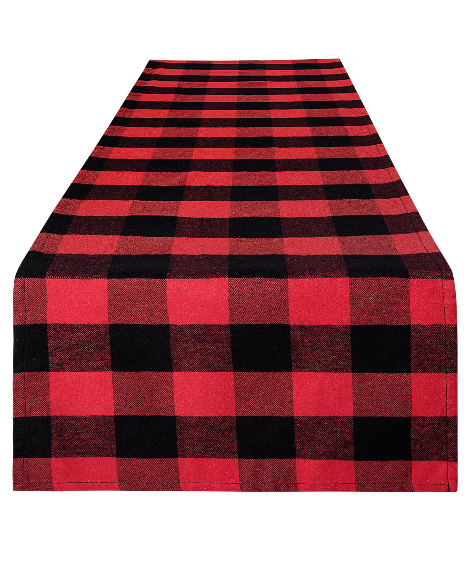 Zulay Kitchen Thick Poly Cotton Buffalo Plaid Table Runners for Decor, Dining Table, Indoor & Outdoor (14"x72")