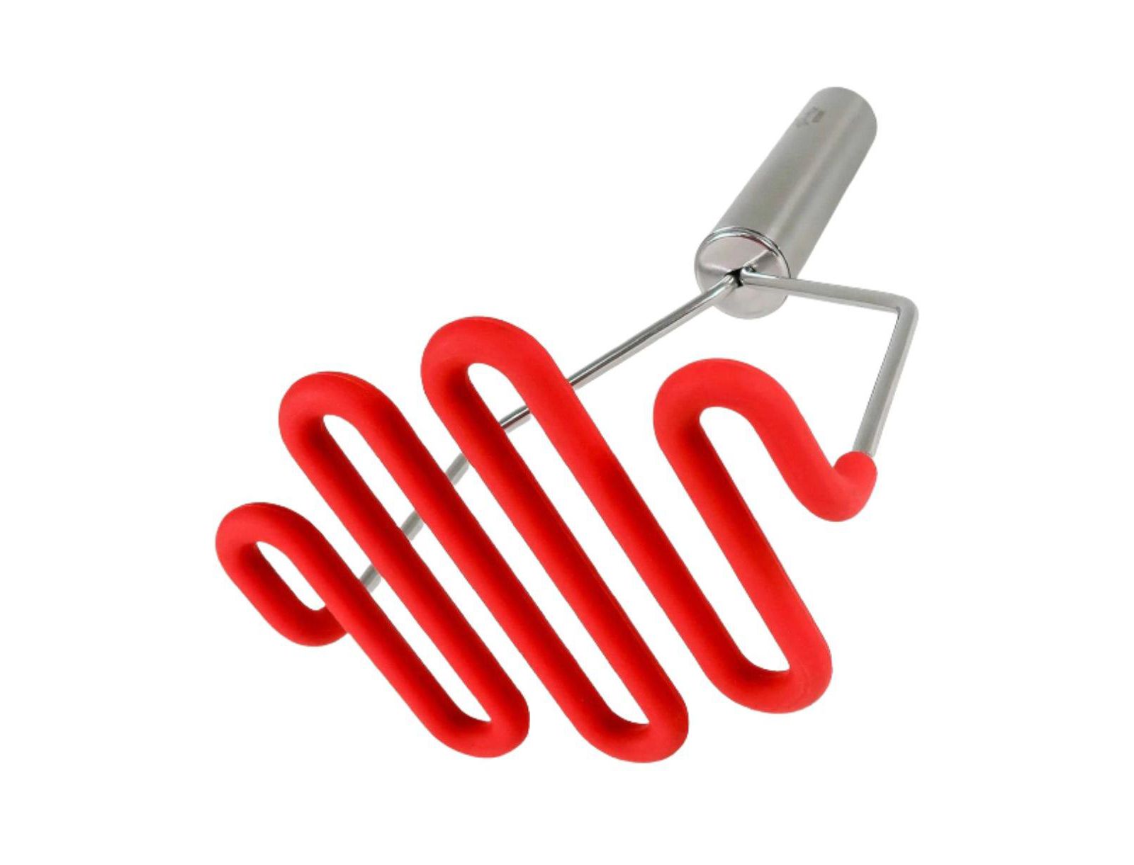 Zulay Kitchen Non-Scratch Potato Masher Kitchen Tool - Durable Stainless Steel Mashed Potatoes Masher