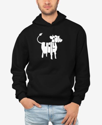 Мужской худи LA Pop Art Holy Cow Word Art