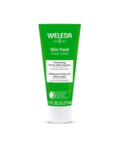 Очищающее масло-молоко для лица Weleda Skin Food Face Nourishing Oil-to-Milk Cleanser, 2.5 oz