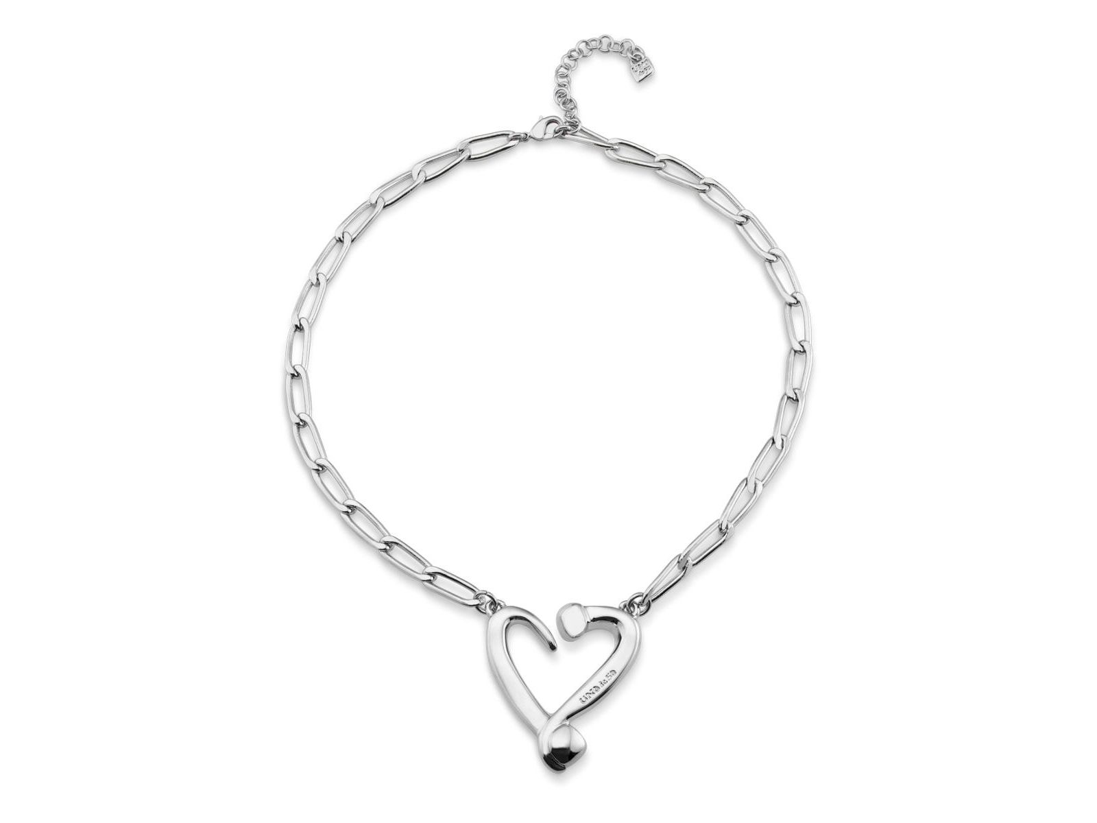UNOde50 Metal Alloy Medium Heart Necklace