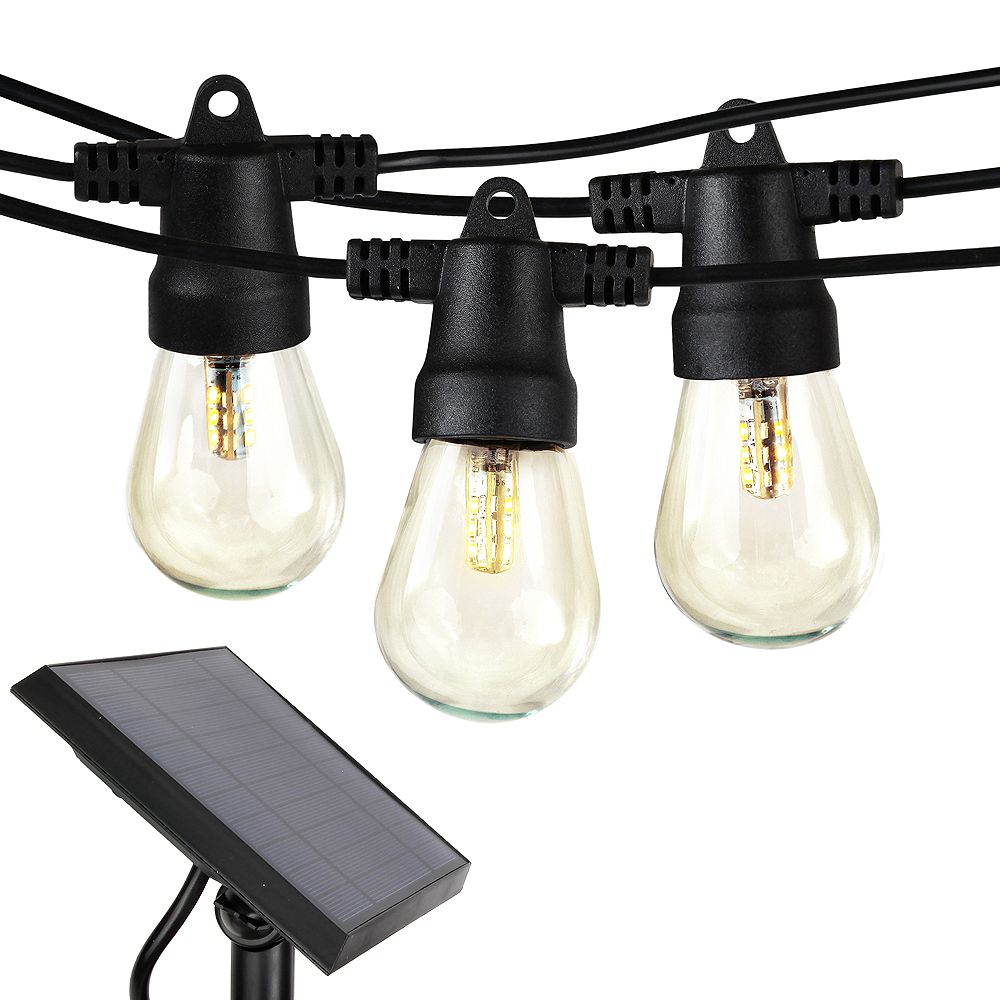 Ambience Pro 48 ft. Outdoor Solar LED String Lights in Soft White