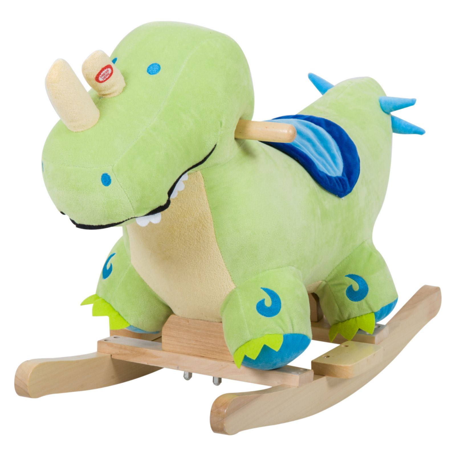 Качалка-динозавр Qaba Rocking Horse с реалистичными звуками