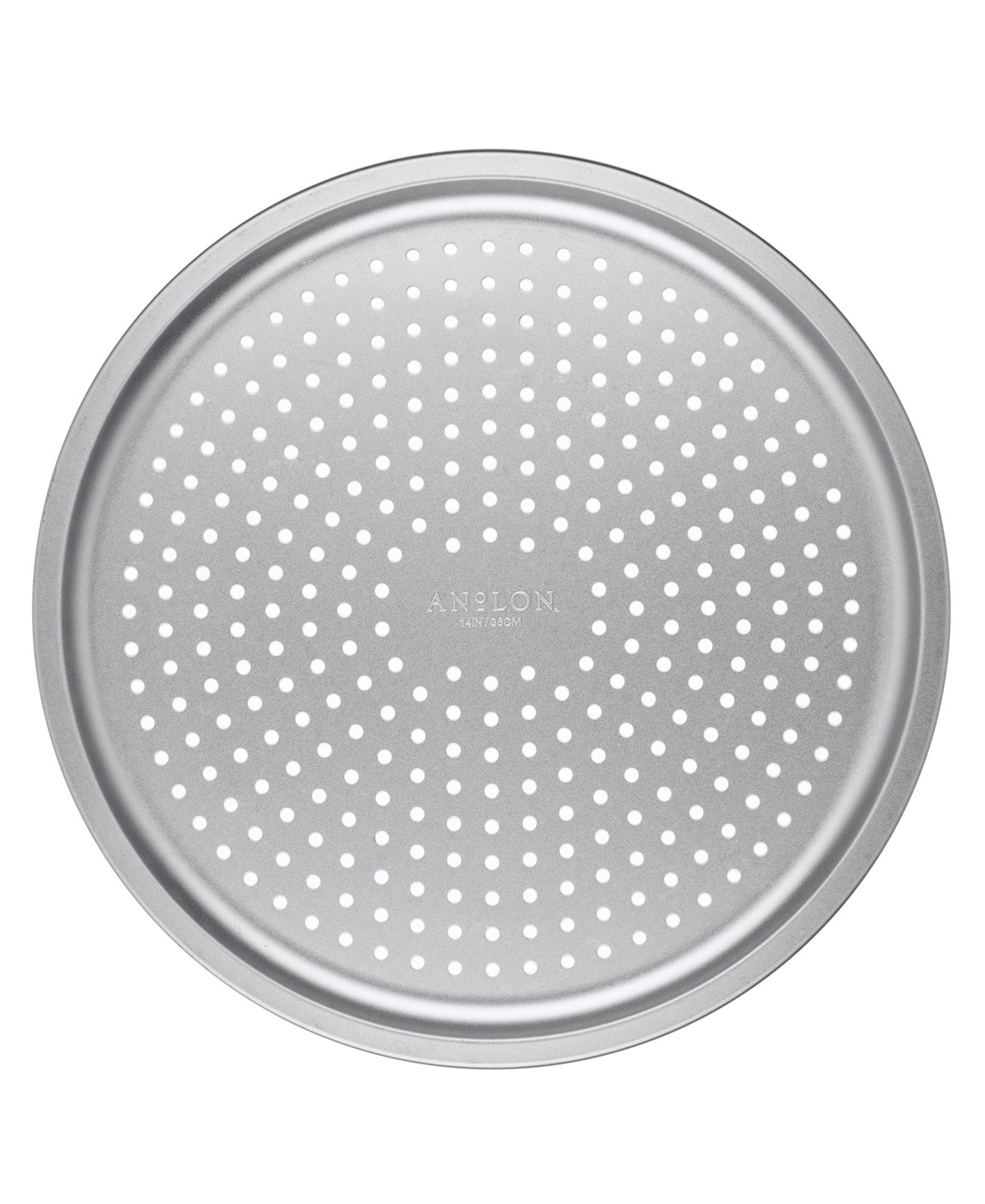 Anolon Pro-Bake Bakeware Aluminized Steel Perforated Pizza Pan, 14"