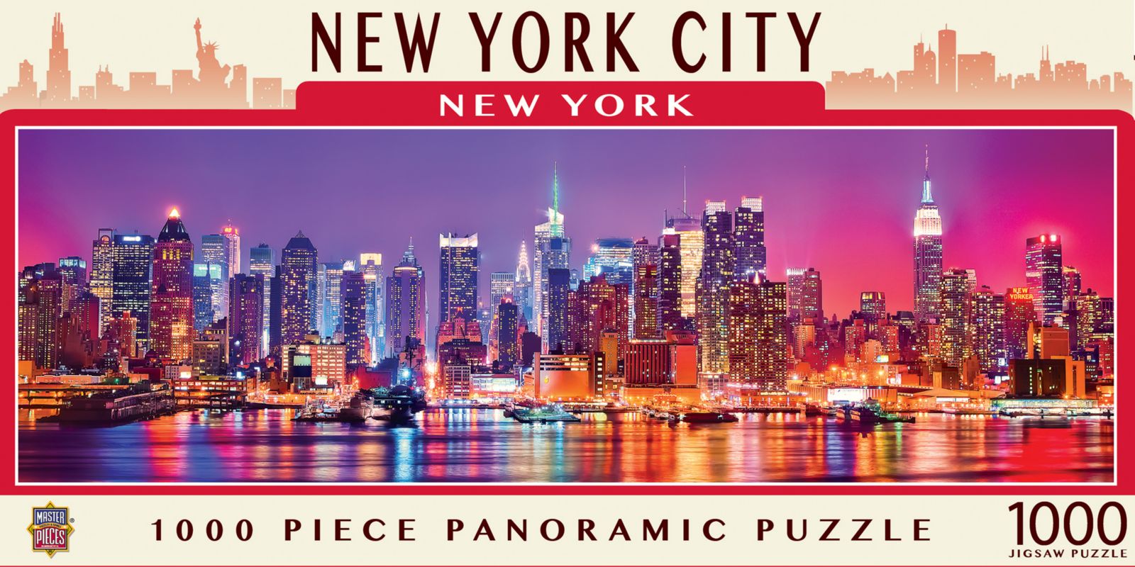 Панорамный пазл MasterPieces New York City на 1000 деталей