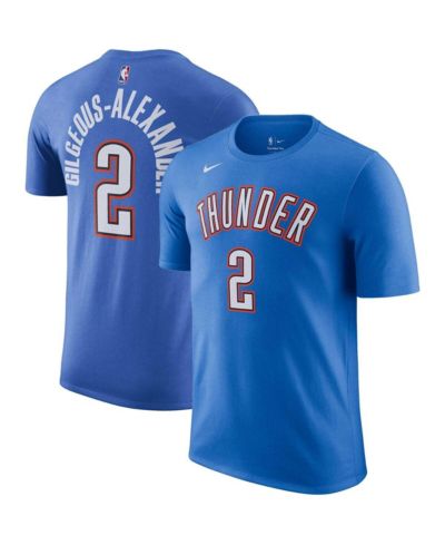 Мужская футболка Nike Shai Gilgeous-Alexander Blue Oklahoma City Thunder
