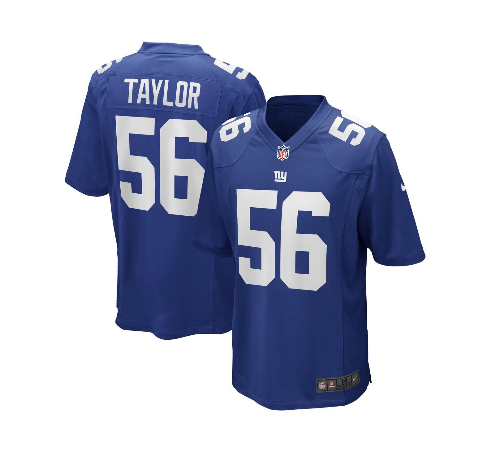 Nike Мужская джерси New York Giants Lawrence Taylor, королевский синий