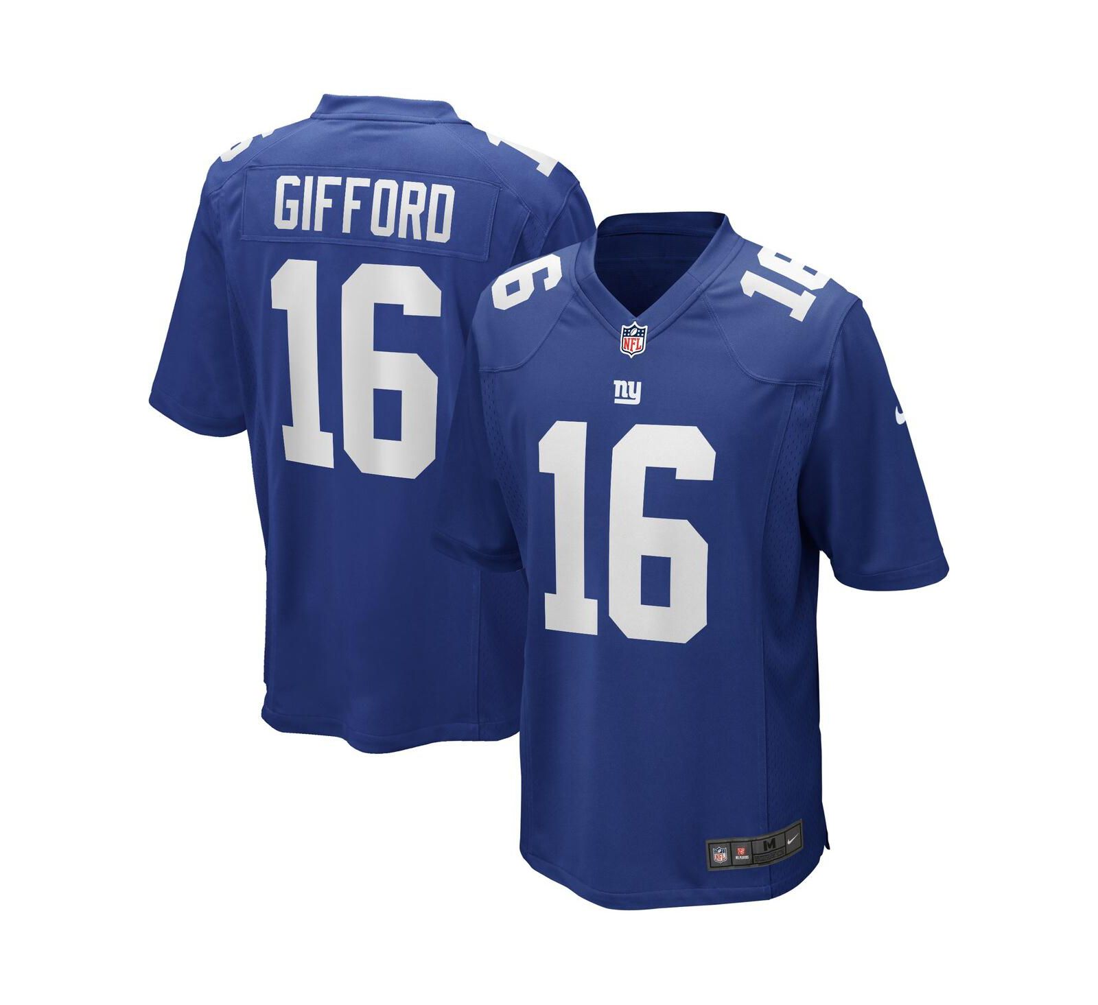 Мужская джерси Nike Frank Gifford Royal New York Giants Game Retired Player