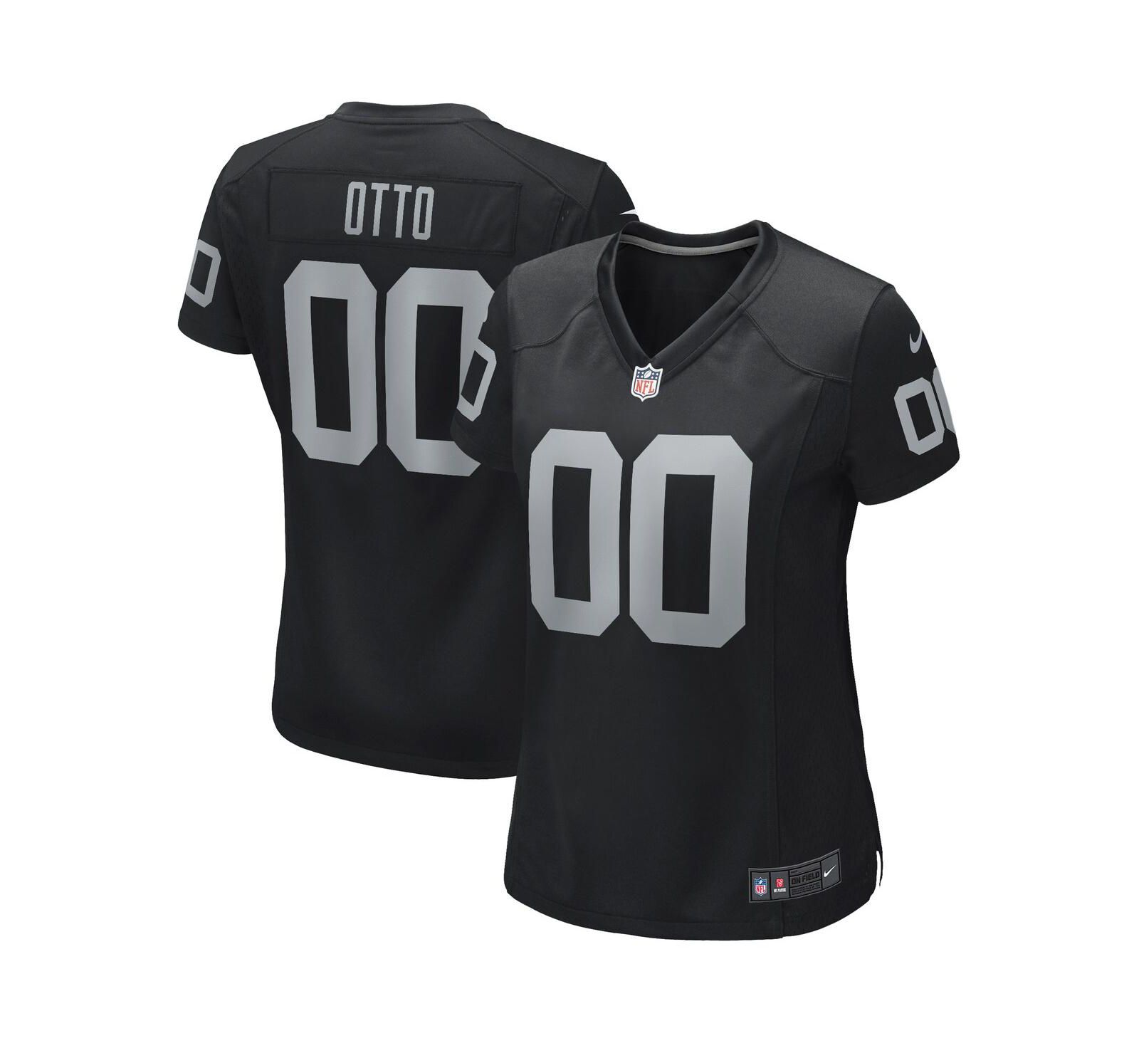Женская джерси Nike Jim Otto Black Las Vegas Raiders Game Retired Player