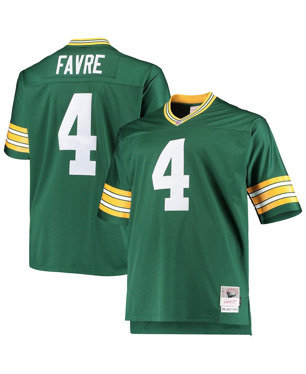 Мужская джерси Mitchell & Ness Brett Favre Green Bay Packers Big and Tall 1996 Retired Player Replica