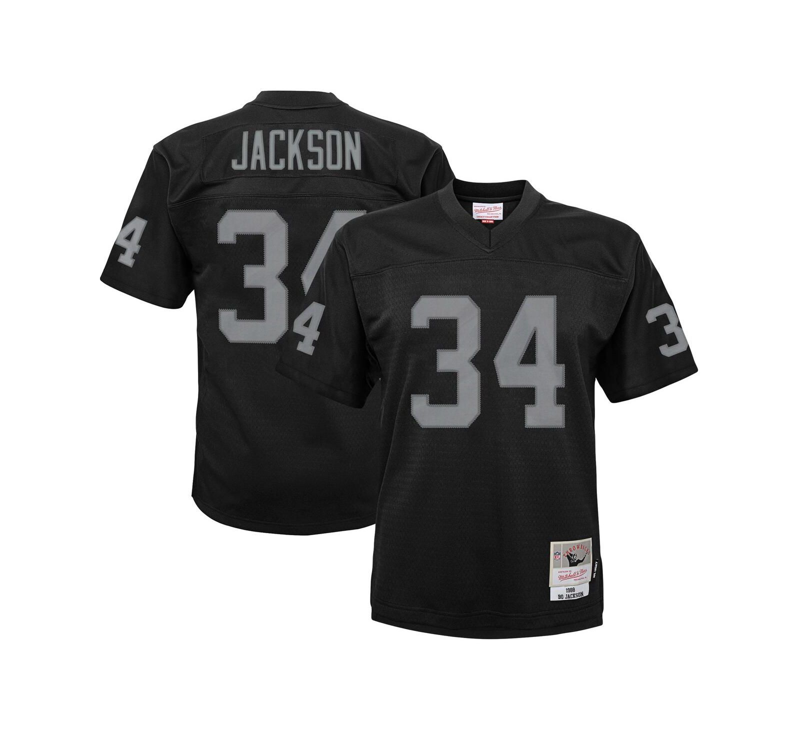 Mitchell & Ness Детская джерси Mitchell & Ness Bo Jackson Black Las Vegas Raiders 1988 Retired Legacy