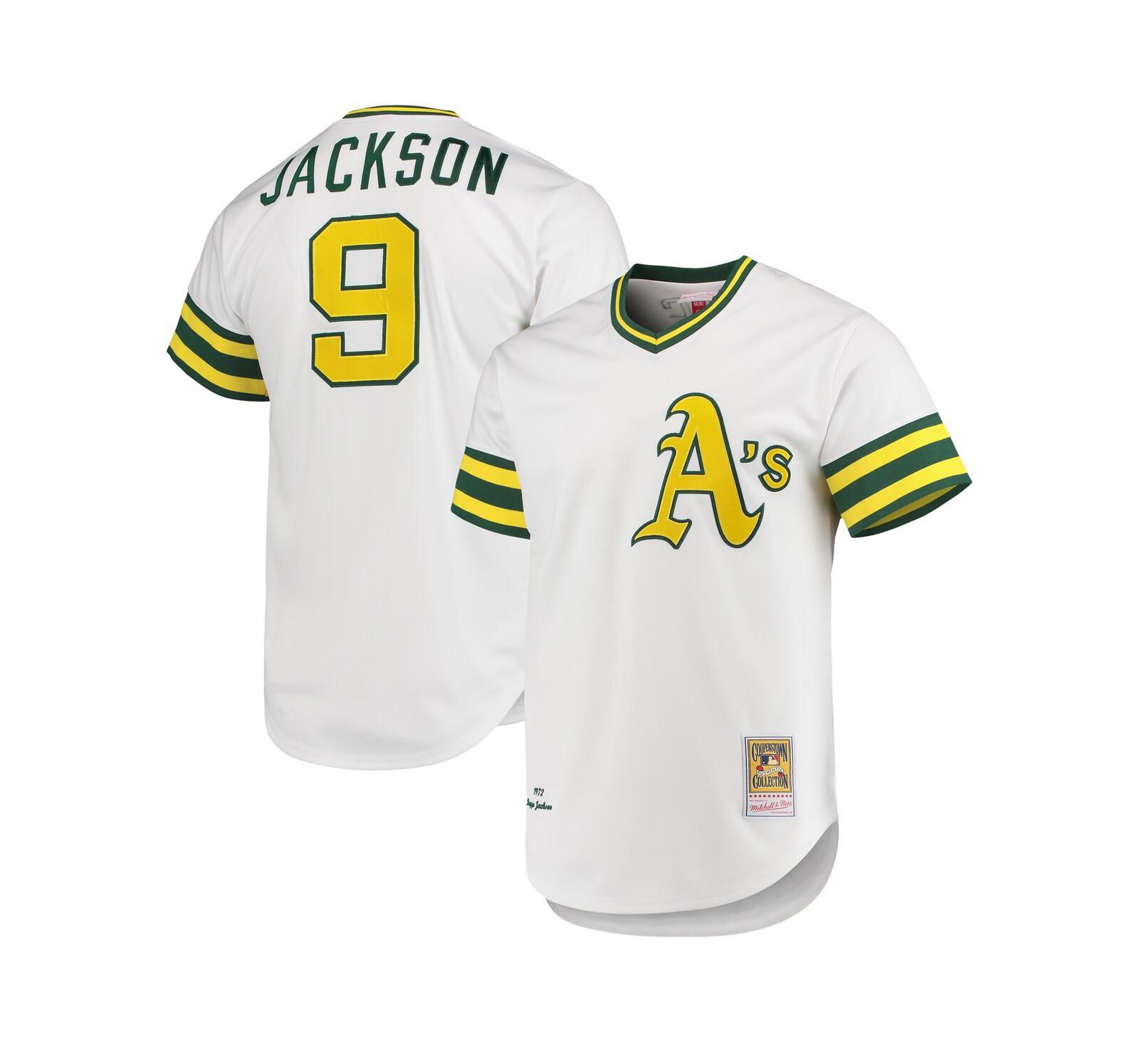 Mitchell & Ness Мужская джерси Reggie Jackson Oakland Athletics 1972 Cooperstown Collection, белая