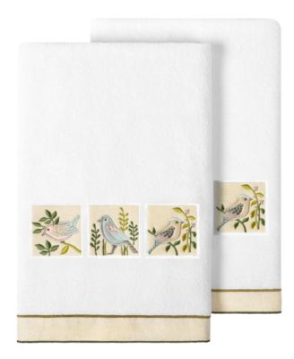 Linum Home Turkish Cotton Belinda Embellished 2-Pc. Bath Towel Set