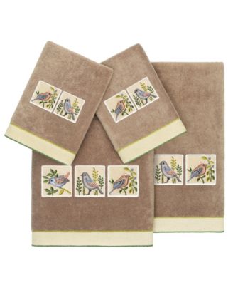 Linum Home Турецкий хлопковый набор из 4 полотенец для ванной Belinda