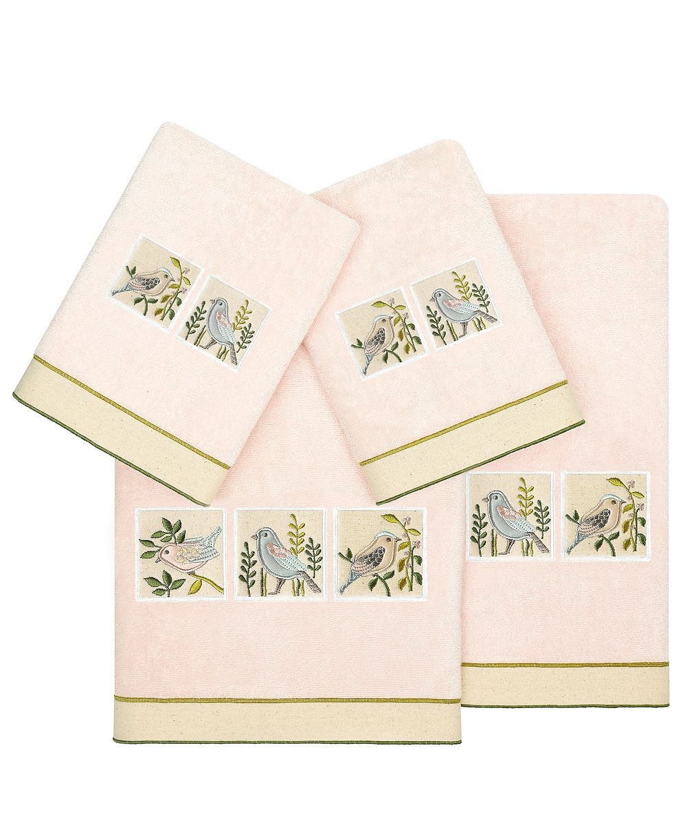Linum Home Turkish Cotton Belinda Embellished 4-Pc. Bath Towel Set