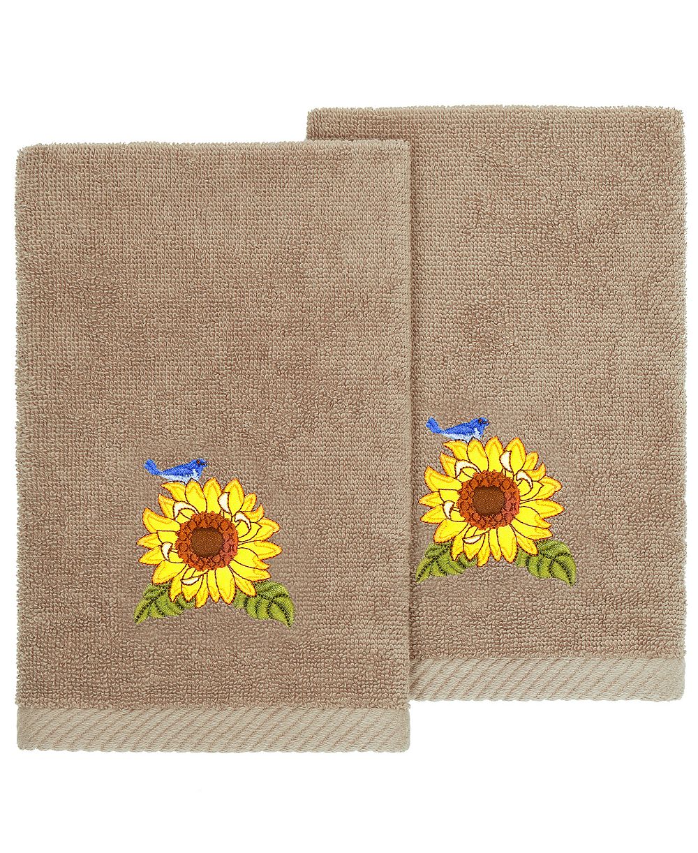 Linum Home Набор из 2 полотенец для рук Girasol из турецкого хлопка
