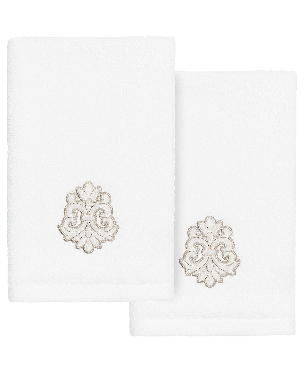 Набор полотенец Linum Home Turkish Cotton May Embellished 2-Pc. Fingertip