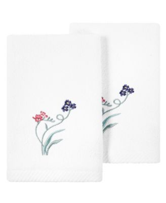 Набор из 2 полотенец для рук Linum Home Turkish Cotton Stella с отделкой