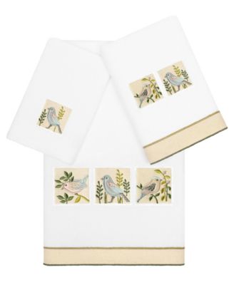 Набор банных полотенец Linum Home Turkish Cotton Belinda Embellished 3-Pc.