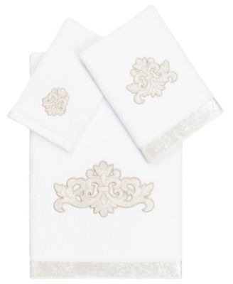 Linum Home Turkish Cotton May Embellished 3-Pc. Bath Towel Set