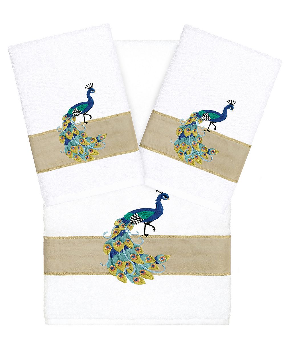 Набор из 3 полотенец для ванной Linum Home Turkish Cotton Penelope Embellished