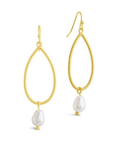 Серьги Sterling Forever Elyse с культивированным речным жемчугом
