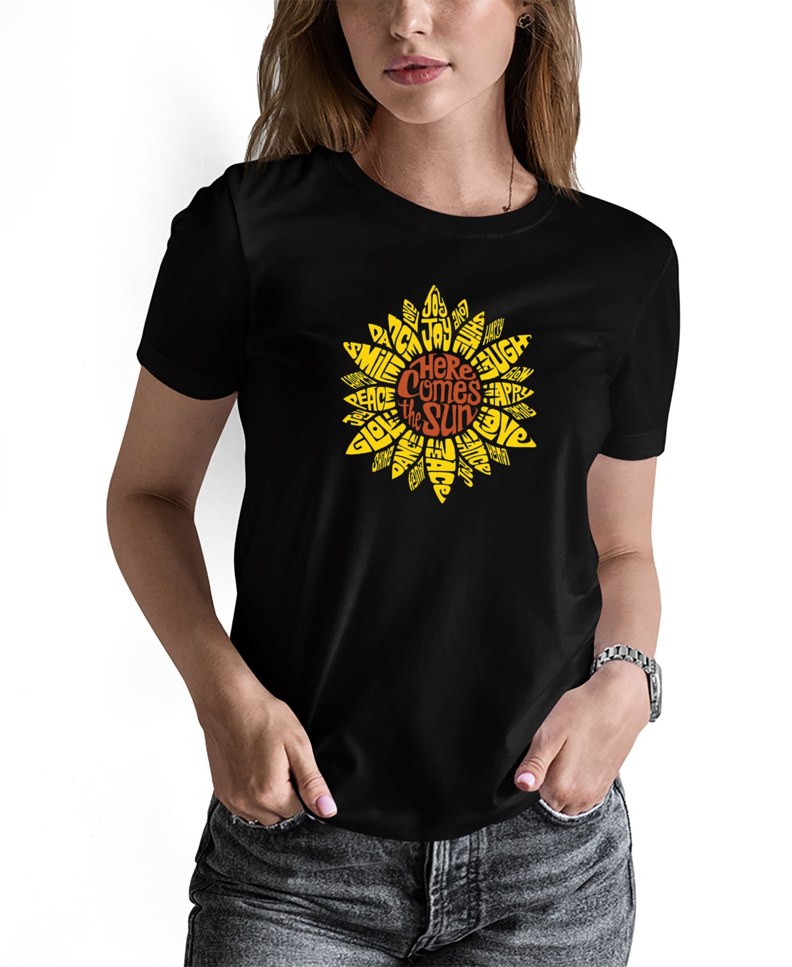 LA Pop Art Женская футболка с принтом Sunflower