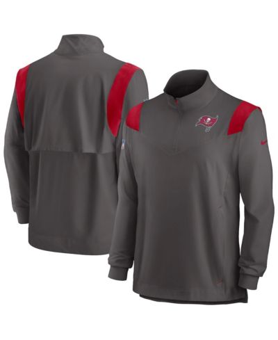 Мужской лонгслив Nike с молнией Tampa Bay Buccaneers Sideline Coach Chevron