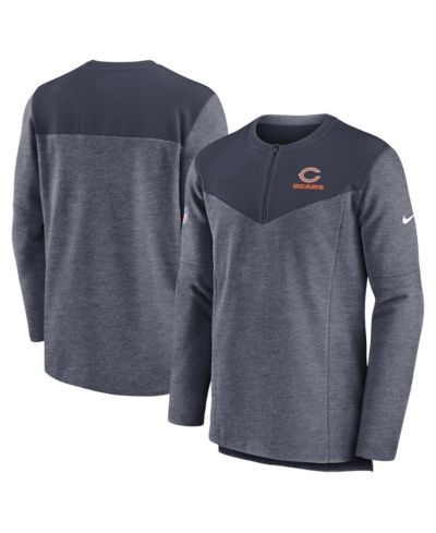 Nike Мужская спортивная куртка Chicago Bears Navy с молнией на 1/4