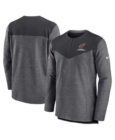 Мужская куртка Nike Charcoal Arizona Cardinals Sideline Lockup Performance Quarter-zip