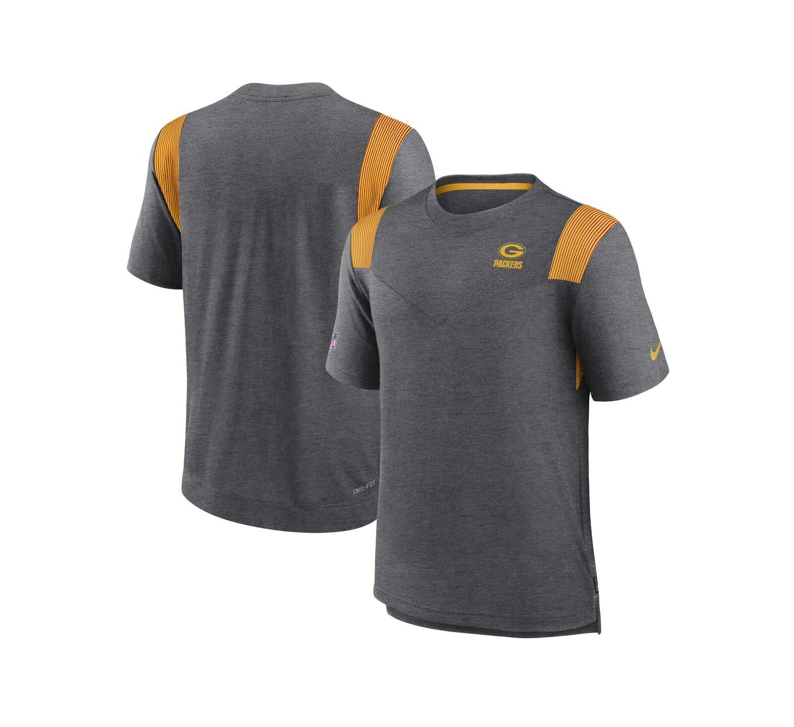 Мужская футболка Nike Green Bay Packers, цвет Heather Charcoal
