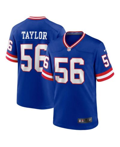 Мужская игровая джерси Nike Lawrence Taylor Royal New York Giants Classic Retired Player