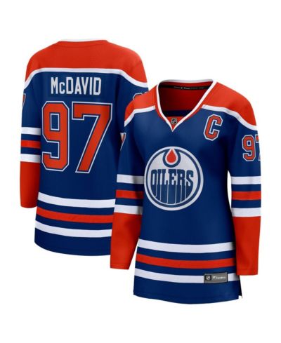 Women's Fanatics Connor McDavid Royal Edmonton Oilers Home Premier Breakaway Player Jersey