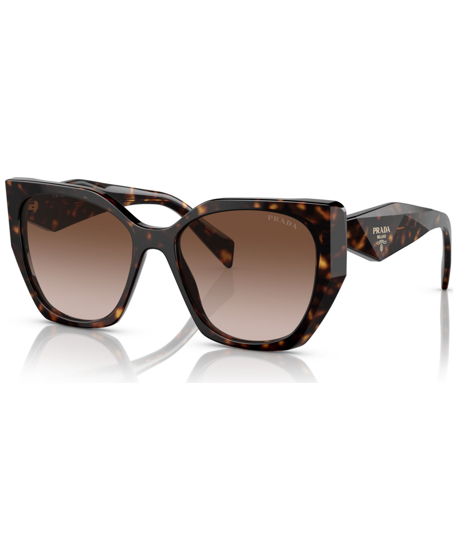 Prada Low Bridge Round Women's Sunglasses, PR 19ZS