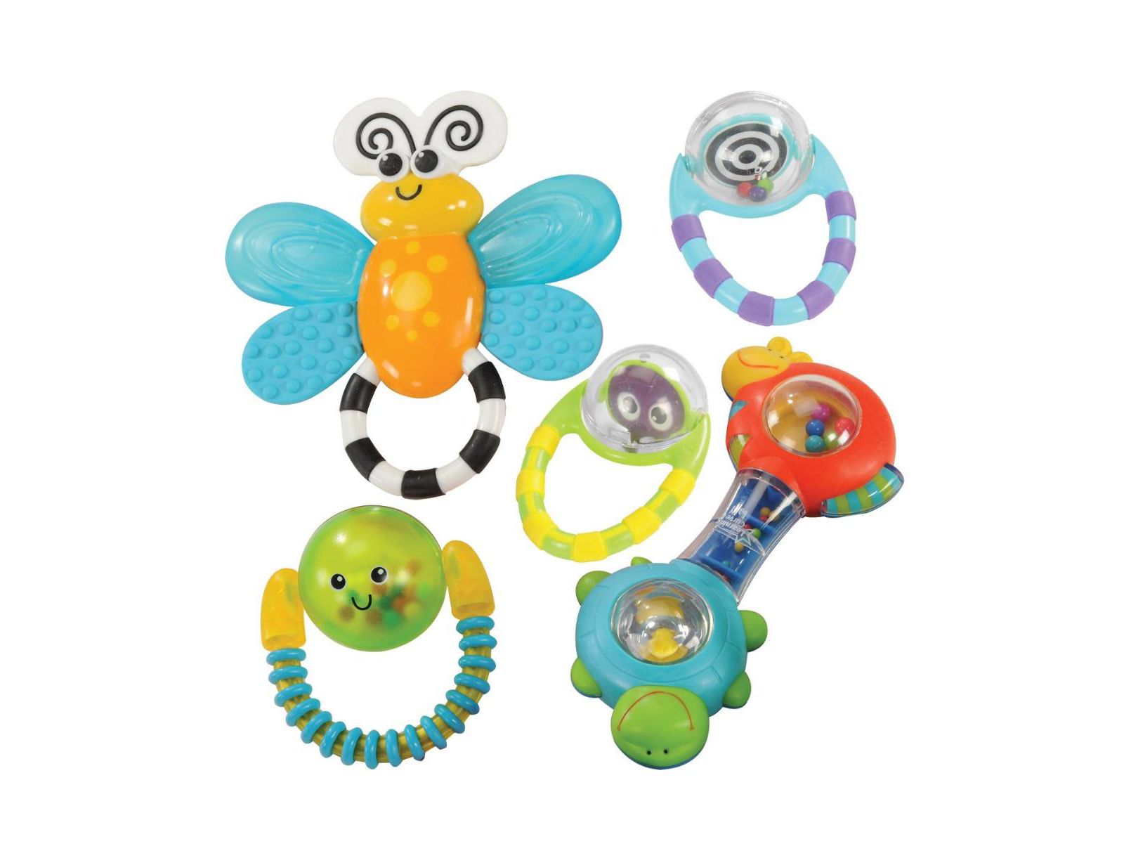 Kaplan Early Learning Набор погремушек Grasp and Explore - 5 шт