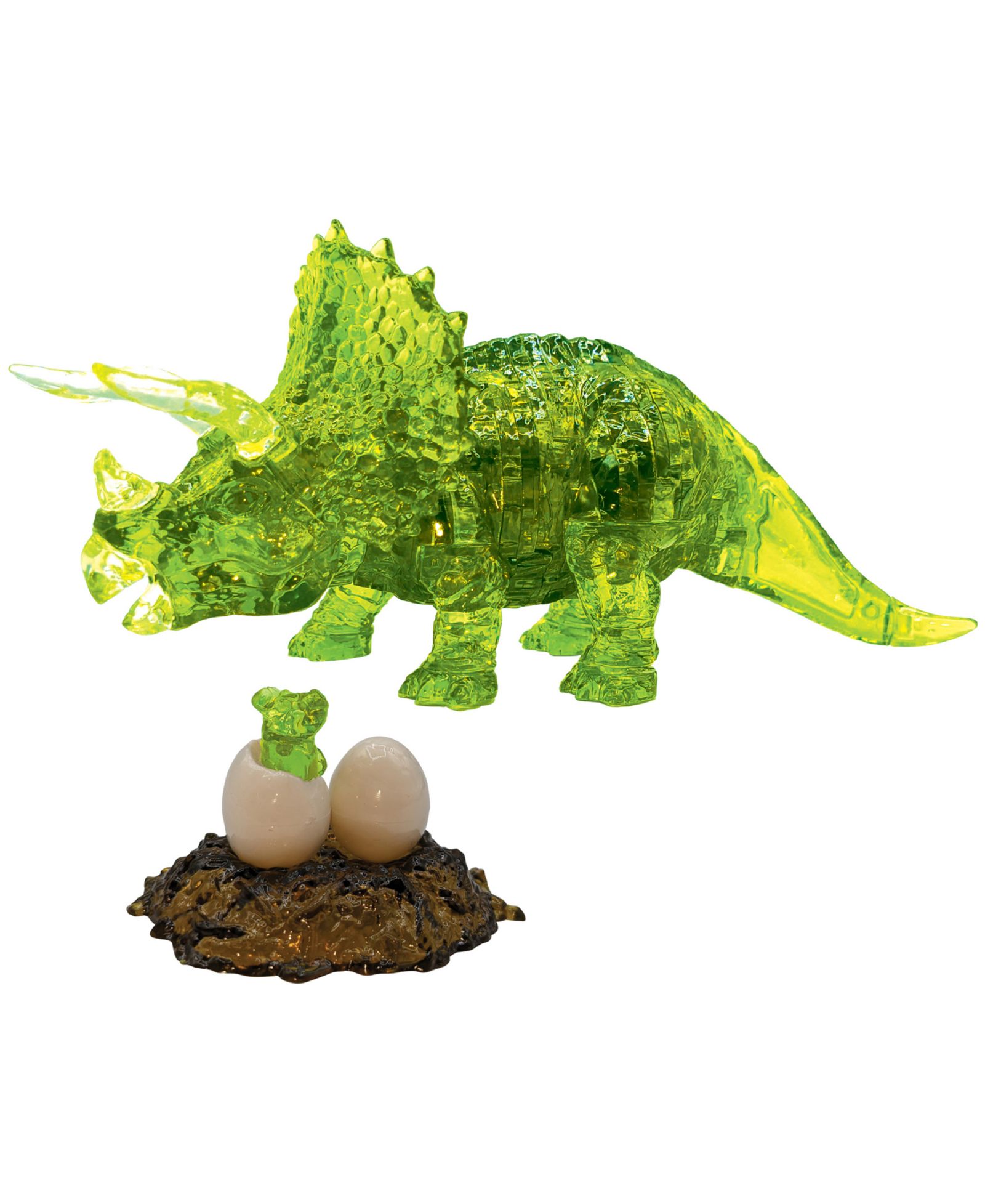 BePuzzled 3D Crystal Triceratops Детский пазл, 61 деталь