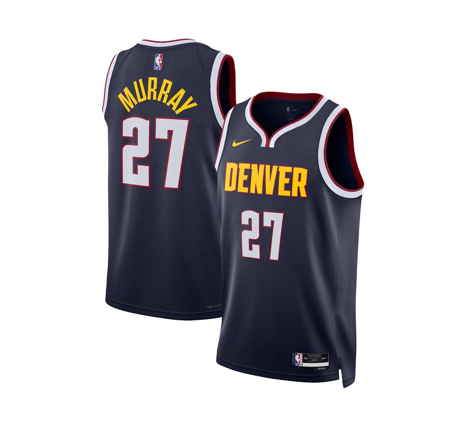 Men's and Women's Nike Jamal Murray Navy Denver Nuggets Swingman Jersey - Icon Edition