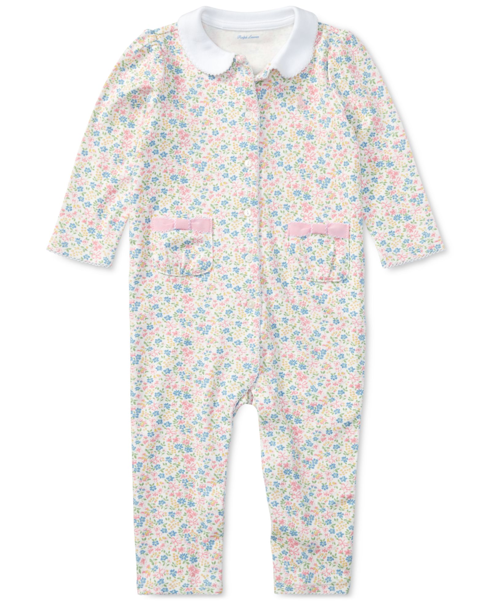 Детский хлопковый комбинезон Polo Ralph Lauren Baby Girls Floral Print