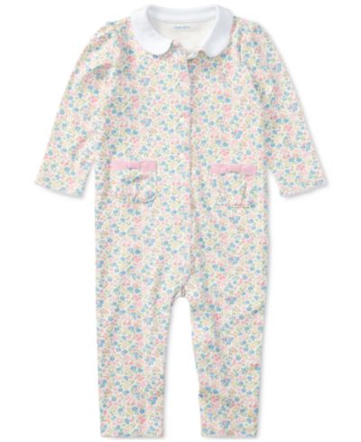 Детский хлопковый комбинезон Polo Ralph Lauren Baby Girls Floral Print