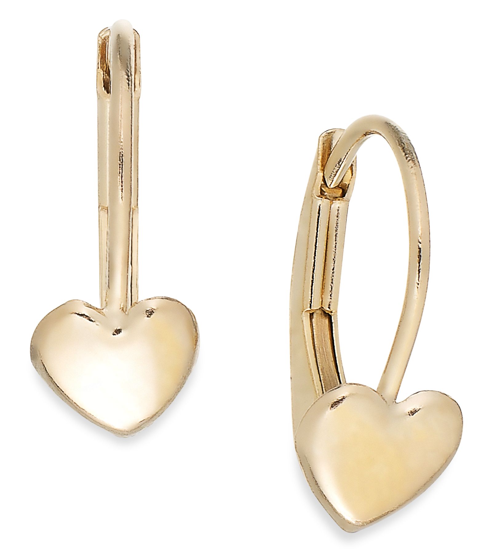 Детские серьги-кольца из 14k Gold, 2mm