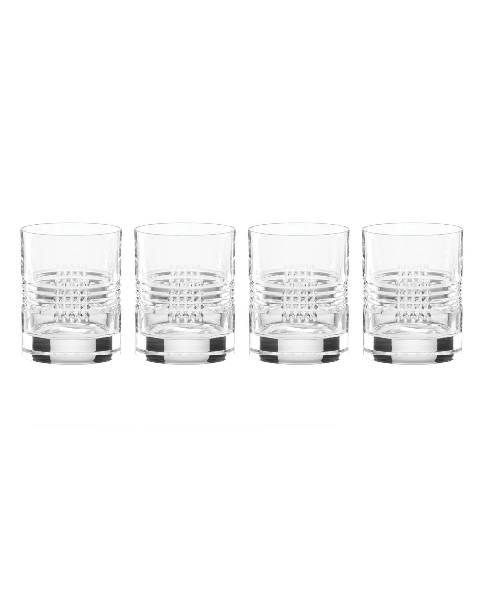 Reed & Barton Sloane Double Old Fashioned Glasses, Set of 4