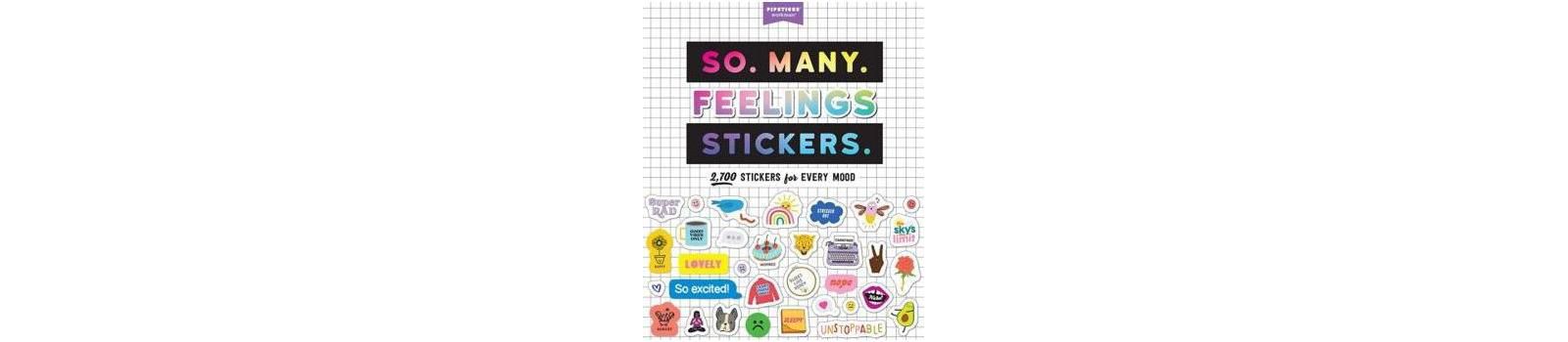 So. Many. Feelings Stickers.: 2700 наклеек на любой вкус от Pipsticks +Workman