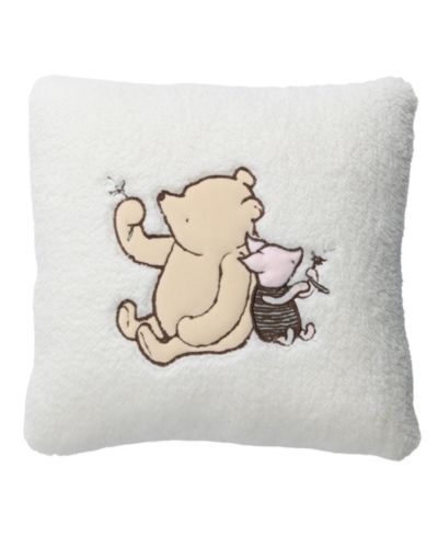 Lambs & Ivy Storytime Pooh Мягкая декоративная подушка из искусственного меха Cream