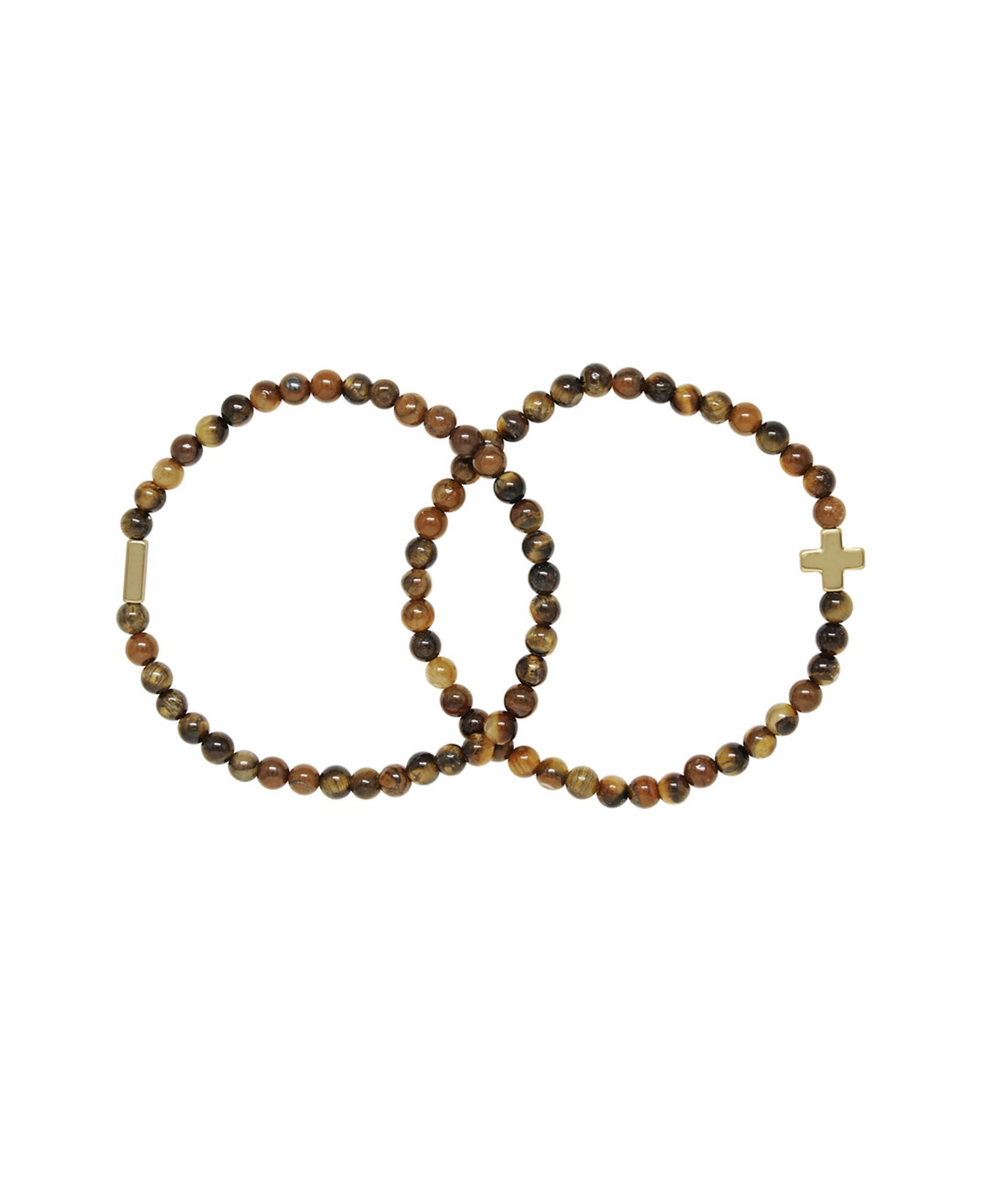 CHARGED Stone Beaded 2 Pieces Bracelet Set