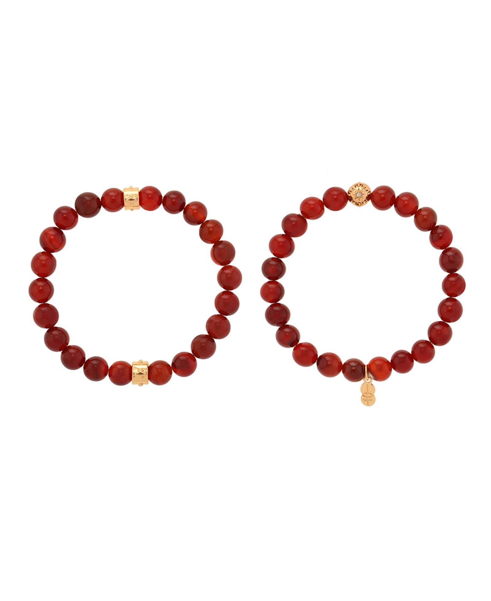 CHARGED Stone Beaded Motif 2 Pieces Bracelet Set